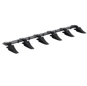 VEVOR Bucket Tooth Bar, 48'', Heavy Duty Tractor Bucket 6 Teeth Bar for Loader Tractor Skidsteer, 4560 lbs Load-Bearing Capacity Bolt On Design, for Efficient Soil Excavation and Bucket Protection