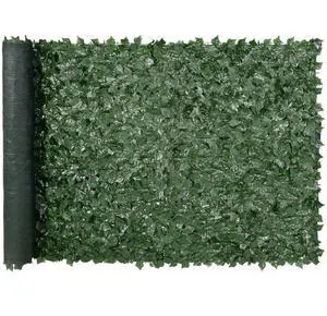 VEVOR Privacy Ivy Fence, 59 x 118in Artificial Green Wall Screen, Greenery Ivy Fence with Mesh Cloth Backing and Strengthened Joint, Faux Hedges Vine Leaf Decoration for Outdoor Garden, Yard, Balcony