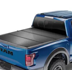 VEVOR Tri-Fold Truck Bed Tonneau Cover, Compatible with 2015-2024 Ford F-150, 6.5' (79") Bed, Only Fit 6.5' x 5.4' (79" x 65.2") Inside Bed, 400 lbs Load Capacity, LED Light, Quick Folding, Black