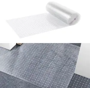 VEVOR Carpet Protector for Pets, 24" x 25' PVC Scratch-Proof Cat Carpet Protector for Doorway, Anti-Slip Cat Scratch Protector Mat, Easy to Cut Plastic Carpet Scratch Stopper, Cat Scratch Guard Carpet