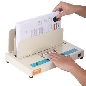 VEVOR Thermal Binding Machine, 500 Sheets Capacity Book Binding Machine, Thermal Book Binder 50mm Binding Thickness A3(Short Edge)/A4/A5 Document, with Infrared Optical Detection