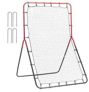 VEVOR Baseball And Softball Rebounder Net 3x4.5 ft PitchBack 3-Way Trainer