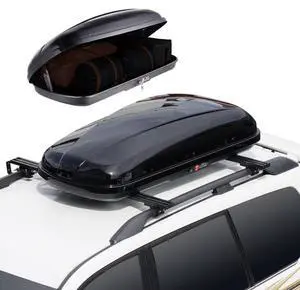 VEVOR Rooftop Cargo Carrier 14 Cubic Feet Luggage Storage Box ABS for SUVs Cars
