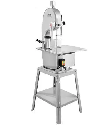 VEVOR 1800W Commercial Electric Meat Bandsaw Stainless Steel Bone Sawing Machine