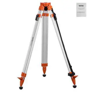 VEVOR Laser Level Tripod Stand 5/8"-11 Thread 16.53-65.55 in Height Adjustment