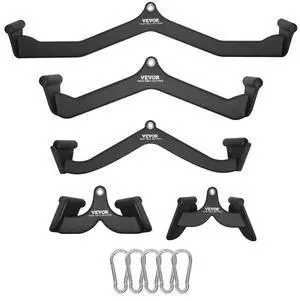 VEVOR LAT Pulldown Bar Handle Attachment V-bar T-bar Cable Machine for Home Gym
