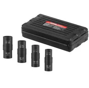VEVOR Lug Nut Impact Socket Set 1/2 in Drive Metric and SAE 6-Point Flip Socket