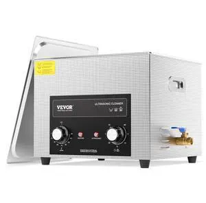 VEVOR 15L Ultrasonic Cleaner with Heater Timer & Basket Digital Sonic Machine