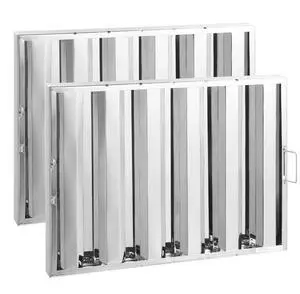 VEVOR 24.5Wx19.5H Inch Commercial Hood Filter Range Hood Baffle Stainless Steel