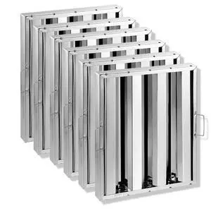 VEVOR 15.5Wx19.5H Inch Commercial Hood Filter Range Hood Baffle Stainless Steel