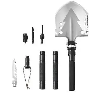 Survival Shovel 11 in 1 Camping Shovel Folding Multitool Portable Compact