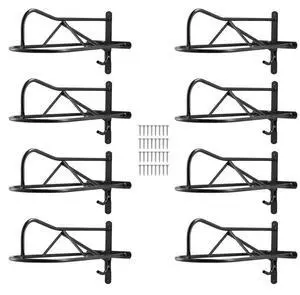 VEVOR Wall Mount Saddle Rack with Pad Bar 8 Packs Horse Saddle Rack Stand