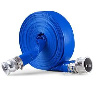 VEVOR Backwash Hose 2 in x 100 ft Blue High Quality Hose Complete Fittings