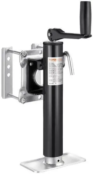 Trailer Jack Bolt-on Trailer Tongue Jack 2000 lbs Dynamic Load 10" Travel