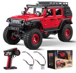 Remote Control Car 1:24 Scale Full Lighting 4WD Off-Road Truck for Kids