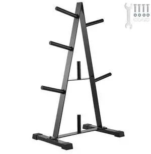Weight Plate Rack Weight Plate Tree Home Gym Barbell Storage Stand 1 inch