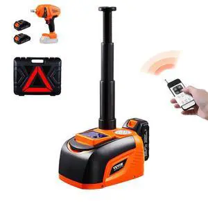 VEVOR Electric Car Jack, 5 Tons /11000 lbs, Electric Scissor Jack with Electric Impact Wrench, Tire Change Replacement with LED Light & Remote Control, Portable Jack kit for Sedan, SUV, Truck
