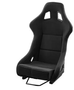 1 Set Racing Seat Integrated Racing Chair with Velour Fabric & Slider