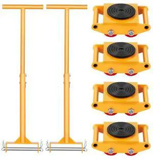 VEVOR Machine Skate 13228 lbs 6T Machinery Skate Dolly with Handle 360° Rotation