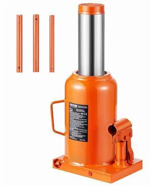 Hydraulic Bottle Jack 50 Ton Manual High Lift Automotive Car Repair Shop