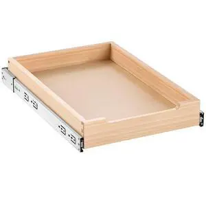 Pull Out Cabinet Organizer Soft Close Slide Out Shelf Wood Drawer 14"W x 21"D