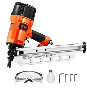 Framing Nailer 2" to 3-1/2" 21° Full Round Head Pneumatic Nail Gun 80-120PSI