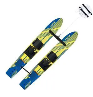 VEVOR 46-inch Water Skis Combo Training Water Skis with X-7 Adjustable Bindings