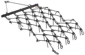 Drag Harrow 4 x 5.6 ft Chain Harrow ATV Lawn Rake for Landscape Leveling