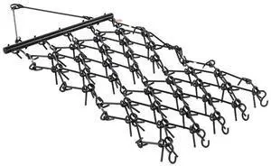 Drag Harrow 7 x 3.7 ft Chain Harrow ATV Lawn Rake for Landscape Leveling