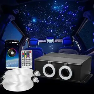 900pcs Headliner Star Light Kit Roof Twinkle Ceiling Lights Fiber Optic Home Car