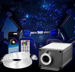 550pcs Headliner Star Light Kit Roof Twinkle Ceiling Lights Fiber Optic Home Car