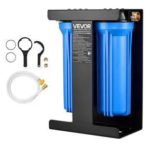 RV Water Filter System 2-Cartridge with Basket for Campers Boats RVs Vans