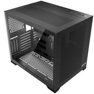 Mid-Tower PC Case Dual Chamber Gaming Computer Case for ATX Motherboard No Fan