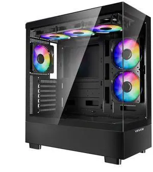 Mid-Tower ATX PC Gaming Case Computer Case with 6 x 120 mm PWM ARGB Fans