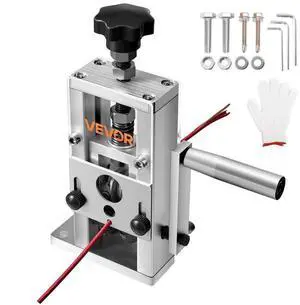 Manual Wire Stripper Stripping Machine 0.06-1 in Hand Crank or Drill Powered