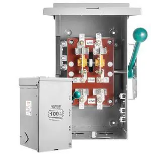 100A Generator Transfer Switch 24000W Manual Transfer Switch 120/240V