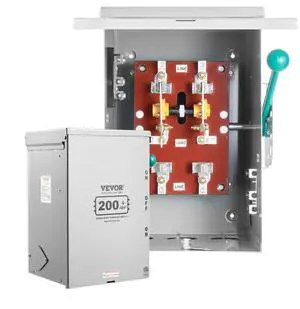 200A Generator Transfer Switch 48000W Manual Transfer Switch 120/240V