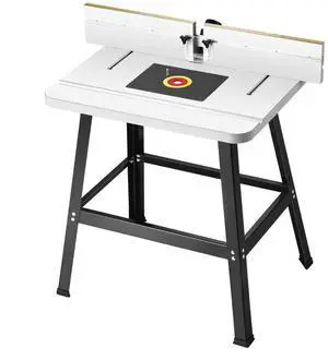 Benchtop Router Table 31.5 in x 23.9 in with Fence MDF Top Dust Collection Port
