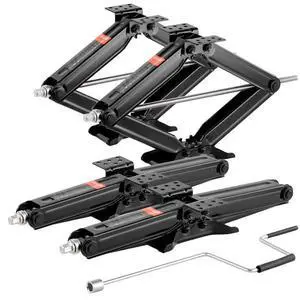 RV Scissor Jacks 6500 lbs 23.4 in RV Stabilizer Leveling Scissor Jacks Set of 4