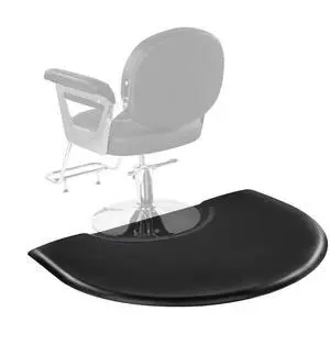 VEVOR Salon Mat for Hair Stylist 3 x 4 FT Semicircle Salon Chair Mat 1-inch Thick