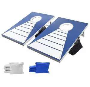 3x2ft Cornhole Set Portable Corn Hole Toss Game Board Aluminum with 8 Bean Bags