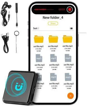 Mini Spy Digital Voice Activated Recorder Magnet Recording Listening Device