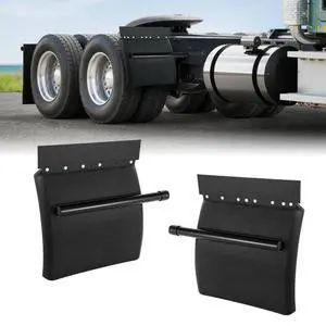 Quarter Fenders for Semi Trucks 24"x24" with Tube Bracket Mounting Hardware