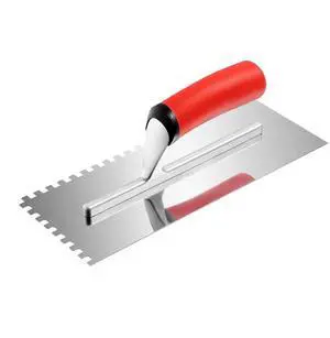 Tile Tools Stainless Steel Squared Notch Tile Trowel 10.9x4.4in Pro Grade