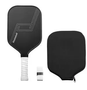 Pro Carbon Fiber Pickleball Paddle Honeycomb Core Racket for Adults Black