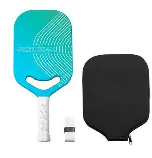 Pro Carbon Fiber Pickleball Paddle with Aero Throat Honeycomb Core Racket