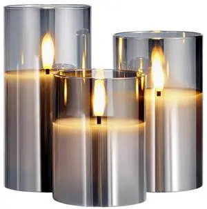 VEVOR Flameless LED Candles 3 Pack Battery Operated Candles with Remote Control