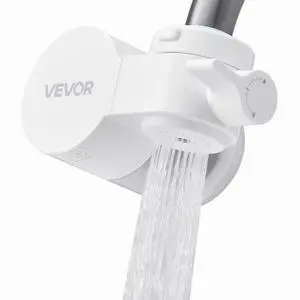 Faucet Mount Water Filter Sink Water Purifier for Kitchen Horizontal White