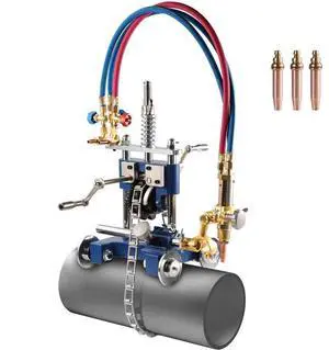 CG2-11Y Manual Gas Pipe Cutting Machine 0.2"-2" Thick Pipe 0°-45° Portable