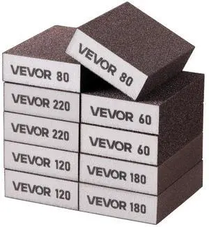 Sanding Sponge 10Pcs 60/80/120/180/220 Washable & Reusable Sanding Blocks